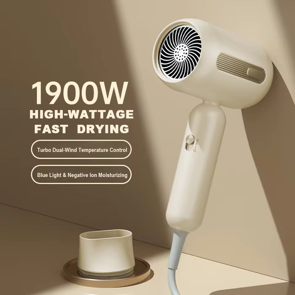 Professional Hair Dryer Negative Lonic Blow Dryer 1900W 3th Gear Hot Cold Wind Air Brush Hairdryer Strong Power Dryer Salon Tool