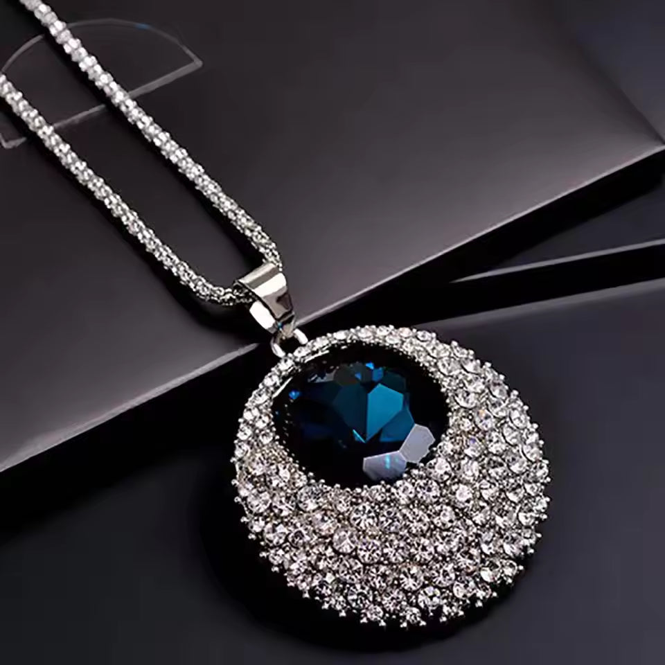 Chain Necklace Pendant Necklace Women Sweater Necklace Imitation Crystal Necklace for Women Jewelry Gifts Necklace on Neck 2023