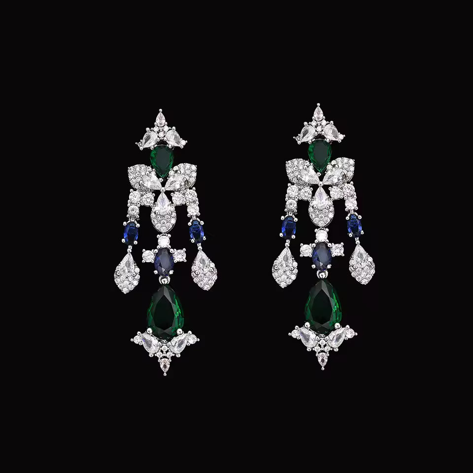 2025 New 4-piece Cubic Zirconia Women's Jewelry Necklace Earrings Bracelet Rings Bridal Wedding Jewelry Set