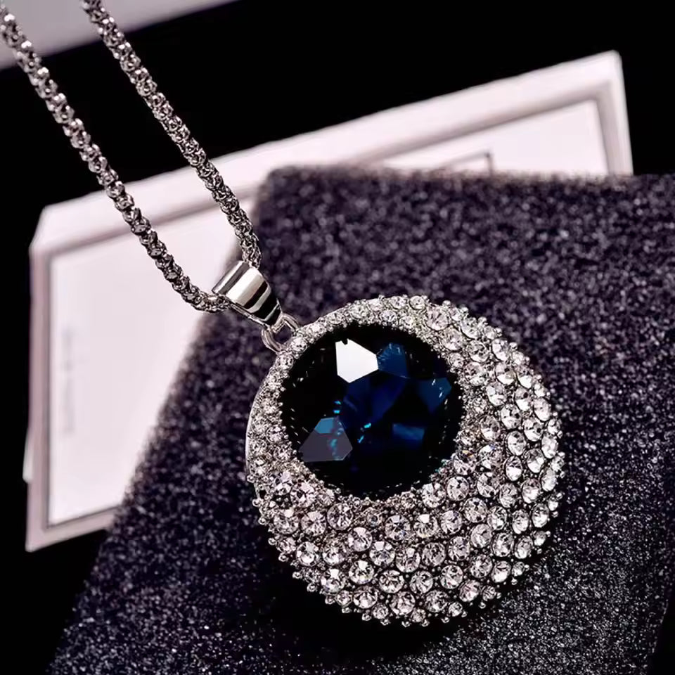 Chain Necklace Pendant Necklace Women Sweater Necklace Imitation Crystal Necklace for Women Jewelry Gifts Necklace on Neck 2023