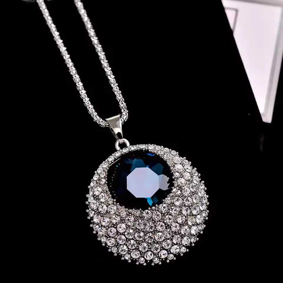 Chain Necklace Pendant Necklace Women Sweater Necklace Imitation Crystal Necklace for Women Jewelry Gifts Necklace on Neck 2023
